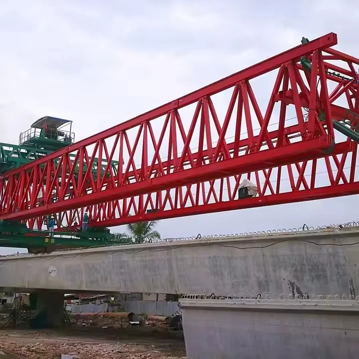 Stroj na montáž mostov s hmotnosťou 480 ton