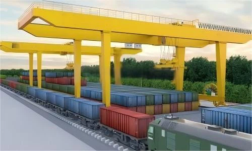 automated rail mounted gantry crane(3)