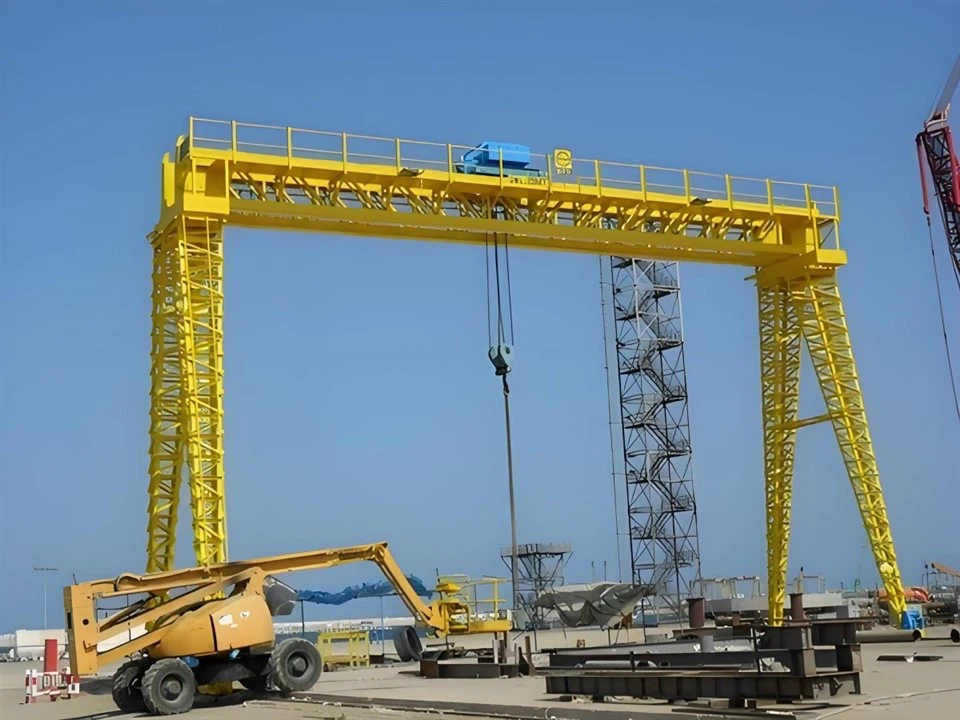 trussed type electric hoist gantry crane-4